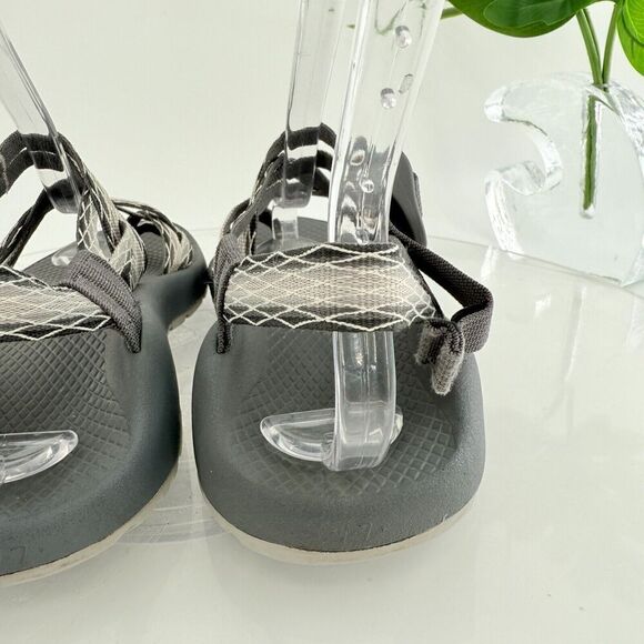 Chaco Women ZX/2 Sandal Sz 7 Outdoor Hike Black Gray Strappy Thong Adjustable - Picture 7 of 12